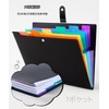BTtime Document File, 7 Pockets A4 Document Stand, Expanding Folder,