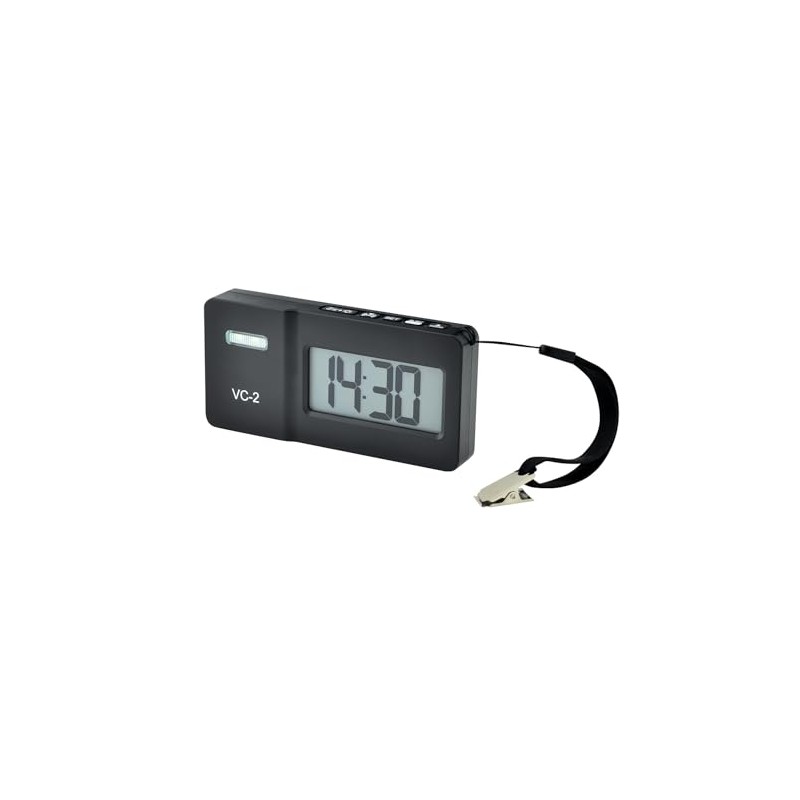 Humantechnik VC-2 Travel Radio Alarm Clock with Vibration, Loud Alarm