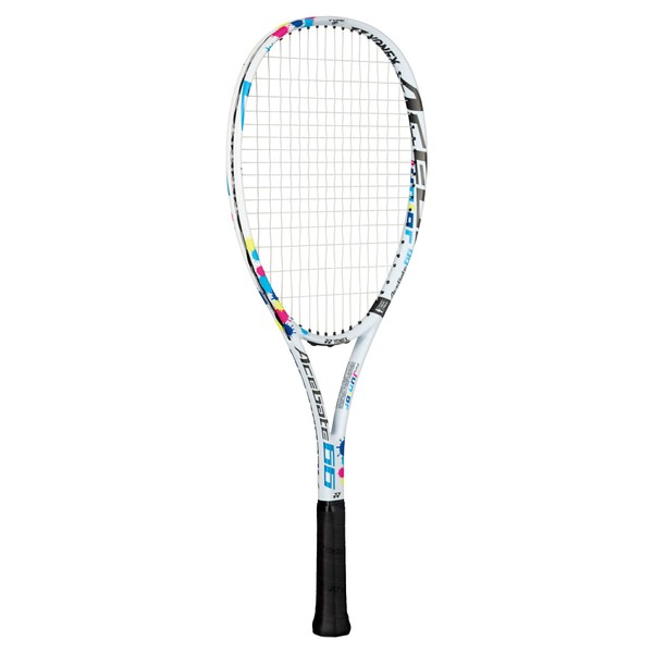 [Soft Tennis Sticker Included] Strung Pre-Strung Soft Tennis Racket Yonex Ace Gate 66 ACE66G with Case for 9 to 10 Years Old, Japan Soft Tennis Federation Certified STA Mark (011/White, G00)