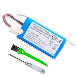 DFTIM 3400Mah Battery for ILIFE A4s, A4s pro, V7, V7S, V7 PRO, V7 Plus, A6, A7, A8, A9, A10, W400, W400s, W450 Robot Vacuum Cleaners Series PX-B020 4INR19/66 M26-4S1P-1 Vacuums Cleaner Batteria 14.4V