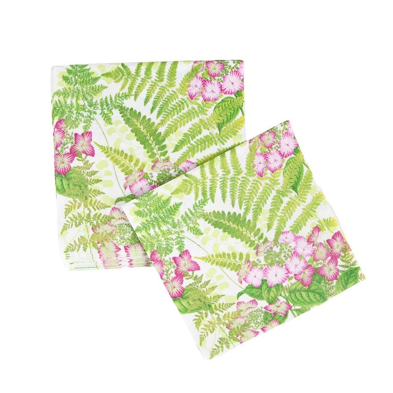 Caspari Fern Garden Dinner Napkins - 20 Per Package