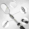 3 Pieces Telescoping Inspection Mirror Round Square Mirror Inspection Tool