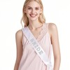 Bride Sash White Pearls Rhinestones Bride Sash for Wedding, Bridal