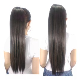 Vegas Coleta Postiza Lacia  Cola Caballo Chongo Marca Vegas 2 En 1