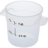 Carlisle FoodService Products Storplus Round Food Storage Container with Stackable