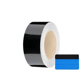 Upromax Black Gloss Vinyl Wrap Film Roll Kit Out Chrome Delete Wrap 2080 Series (Gloss Black, 2 Inches x 25 FT)