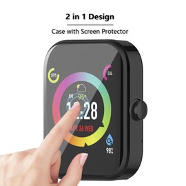 [2-Pack] Screen Protector Compatible with 3Plus Vibe Lite (Not for BT) Case, Soft TPU Plated Case All-Around Protective Screen Full Cover Bumper Compatible for 3Plus Vibe Lite Smart Watch