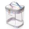 Mudas Color Line Transparent Waterproof Large Capacity Makeup Pouch Cylinder / 무다스 컬러 라인 투명 방수 대용량 메이크업 파우치 실린더