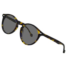 FreeFineTech Polarized Sunglasses UV400 Protection Acetate Frame Metal Vintage Round Sunglasses for Men and Women (Tortoise)