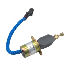 RABROPAR Fuel Shut Off Solenoid With Bracket Kit Compatible with Dodge Ram 2500 3500 Diesel 5.9L 1994 1995 1996 1997 1998, Replacement For Cummins 3931570 / Woodward SA-4981-12