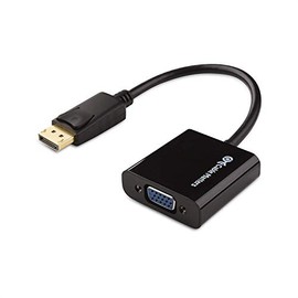 Cable Matters DisplayPort to VGA Adapter Male to Female, Gold Plated DP to VGA Adapter, Black
