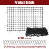 2 Pack Cargo Net for Pickup Truck Bed, 4' x