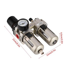 AC3010-03 3/8 "Compresor de Aire Aleación de Aluminio Regulador de Presión de Aire Comprimido 1Mpa Trampa de Humedad Filtro de Agua Filtro en Línea