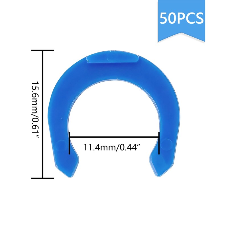 50 PCS 3/8" Small Clip RO Water Accessory Tube Quick