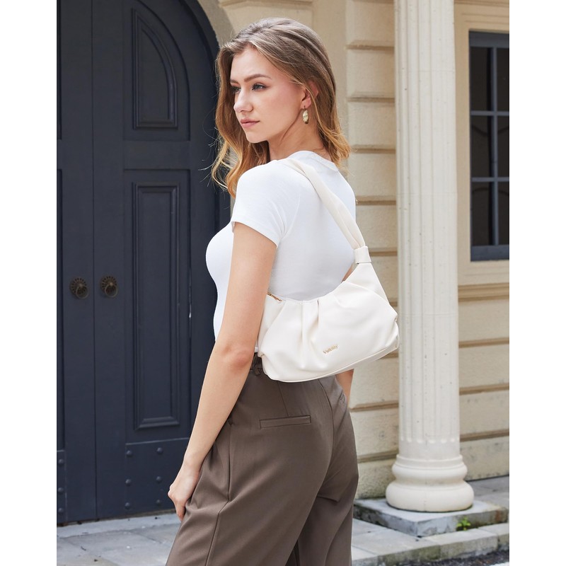 Vulkitty Small Shoulder Bag Women's Hobos Bag Dumpling Handbags for