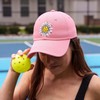 Waldeal Pickleball Hat for Women, Ajustable Embroidered Daisy Washed Denim