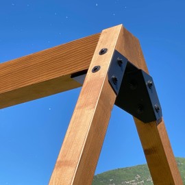 Eclipse Swing ECLIPSE SWING Bracket Use Any Size Lumber ONE Bracket for Swing Set AFrame Onyx Black