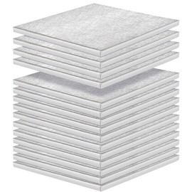 HAKZEON HAKZEON 15 Pack 10 Inch Silver Square Cake Drums, Sturdy 1/2 Inch Thick Cakes Boards Drum, Cake Base Multiple Layers for Displaying Cakes, Pastries, Desserts