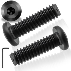 Pack of 30 M5 x 20 mm Flat Head Screws Hexagon Socket Stainless Steel A2 V2A Black M5 Screws Flat Head Full Thread Stainless Steel Screws with Allen Key for Household Appliances Industrial Machines