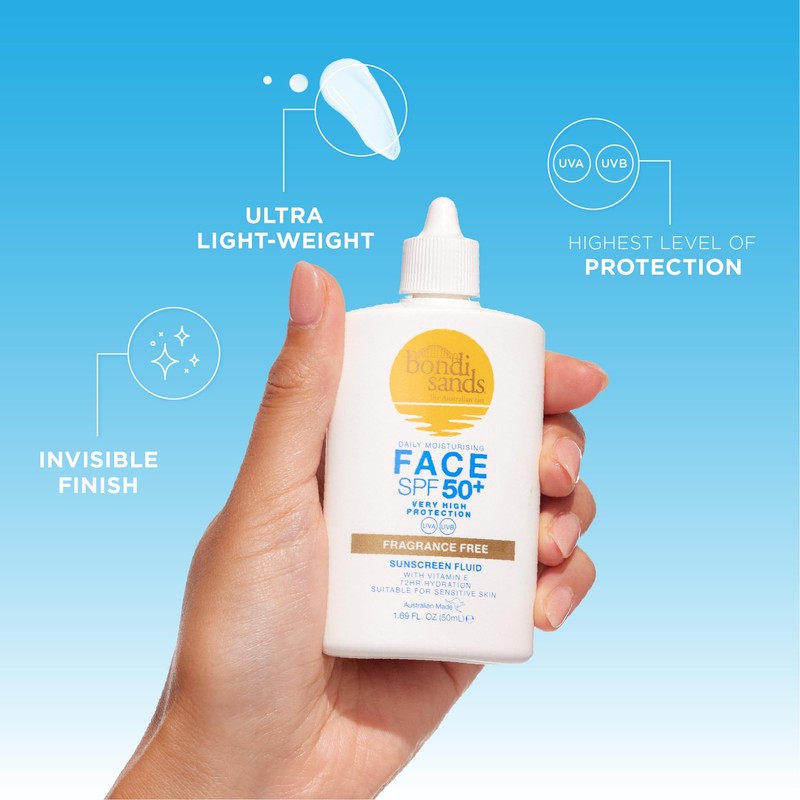 Bondi Sands SPF 50+ Fragrance Free - Face Fluid 50mL