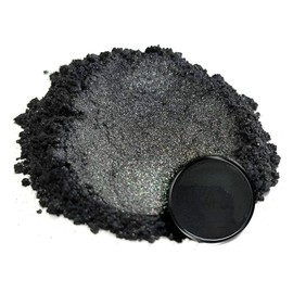 Eye Candy Pigments Premium Black Mica Powder - Samurai Black (25gr) - for Epoxy, Resin, Soap, Paint, Woodworking, Acrylic Pouring, Bath Bombs, Fishing Lures - DIY Arts and Crafts Additive