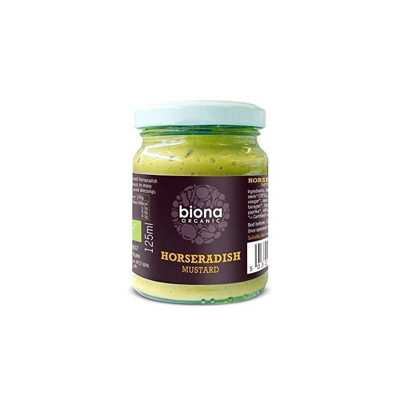 Organic Horseradish Mustard 125g by Biona