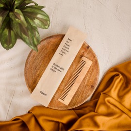 clayherbs (Pack-100) Sustainable Bamboo Comb, Handmade Wooden hair bamboo comb, Poclet size, Travel Friendly, Anti Static Comb for Hair Growth