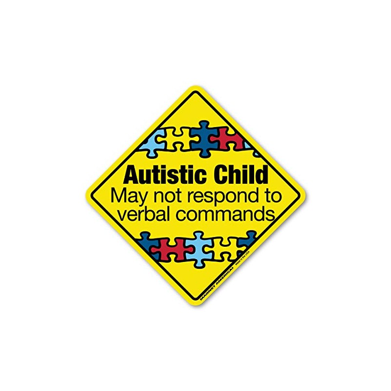 Autistic Child Emergency Alert Sticker by Magnet America is 5