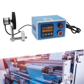 GMSLuu 400P Digital Length Meter Counter,Dual-Relay Outputs Cable Wheel Length Meter Counter,Counting Range 0-999999,Meters, Decimeters, Centimeters, Millimeters.