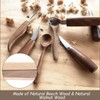 DIRBUY 6Pcs Spoon Carving Wood Blanks, Beech and Walnut Unfinished