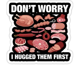 eden tee Funny Butcher for Men Women Animal Slaughter Meat Cutter BBQ- 4x3 Vinyl Stickers, Laptop Decal, Water Bottle Sticker (Set of 3)