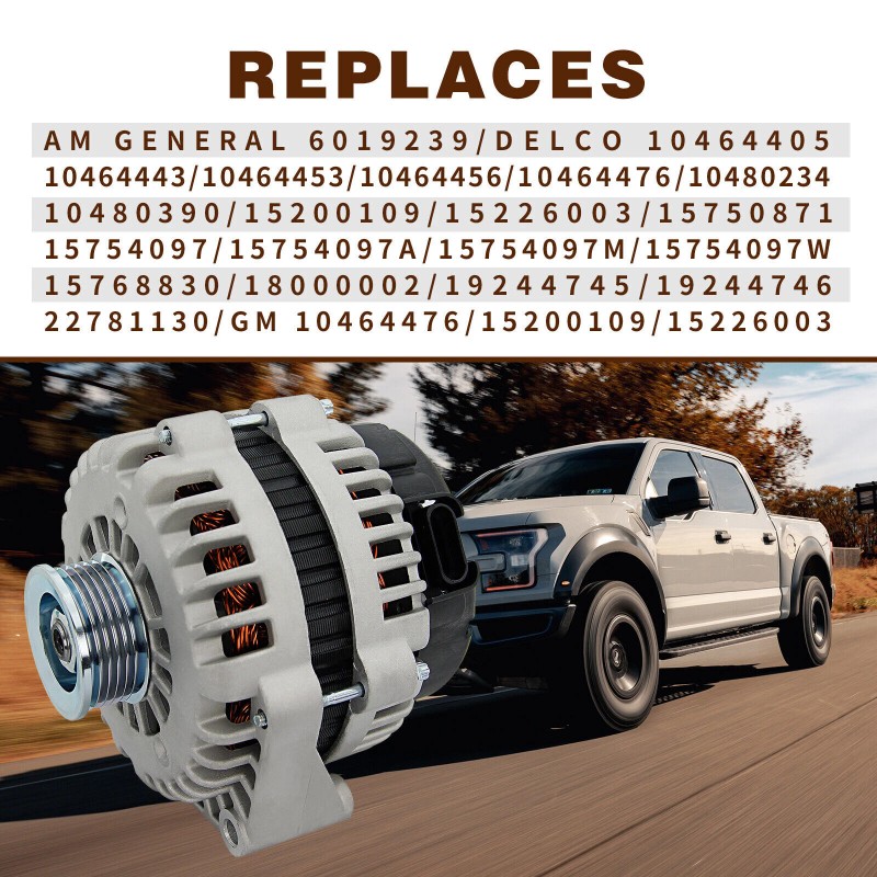 Autogeniee New Alternator for Avalanche Silverado Express 4.3 5.3 6.0L