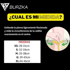 BURZKA Rodilleras Neopreno Crossfit 5 mm Levantamiento de Pesas Powerlifting Gym Compresion Apoyo Soporte de Rodillas (Negro, X-Small)