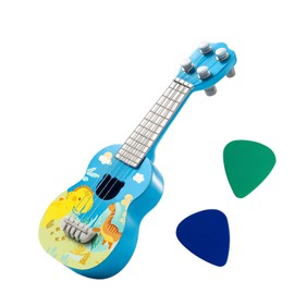 3-Piece Set Toddler Guitar, Kids Guitar Age 3, Pink Guitar, With Dinosaur Design Musical Instrument For Preschoolers Kindergarten Kids Ukulele Gift For Child Musicians Ages 3+ ﻿