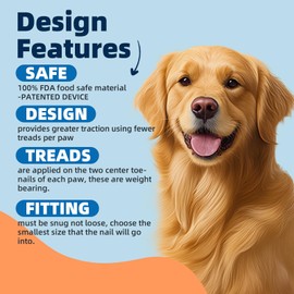 100pcs Dog Nail Caps Claw capsCover with Glue and Applicators (XXXL About. Weight: 60-140 pounds)