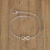LES POULETTES BIJOUX - 925 silver rhodium bracelet infinity sign,