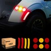 10L0L Golf Cart Reflective Stickers (Dots) Reflex Reflector Strips for