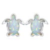 Turtle Earrings Sterling Silver Sea Turtle Stud Earrings for Women