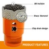 Dry Diamond Core Drill Bits,BGTEC 1pc 3-1/2" 90mm Diamond Hole