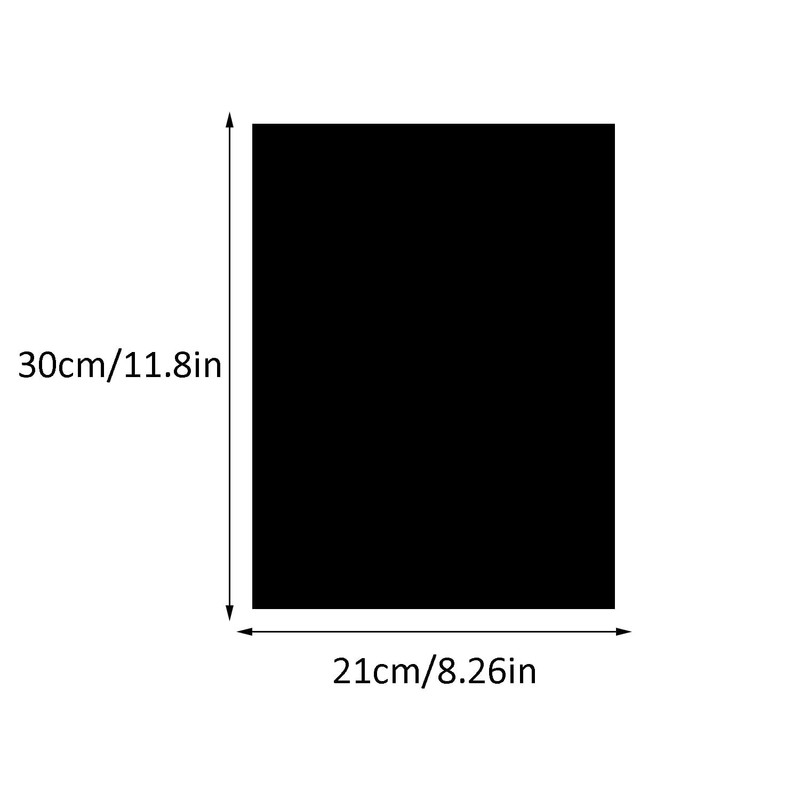 TSKDKIT 5mm Acrylic Sheet A4 Black Plastic Sheet A4 Plastic