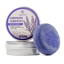 DEGO HERBAL Lavender Shampoo Bar for Oily Hair 1.92 Oz Balance Oil, Soothes Skin