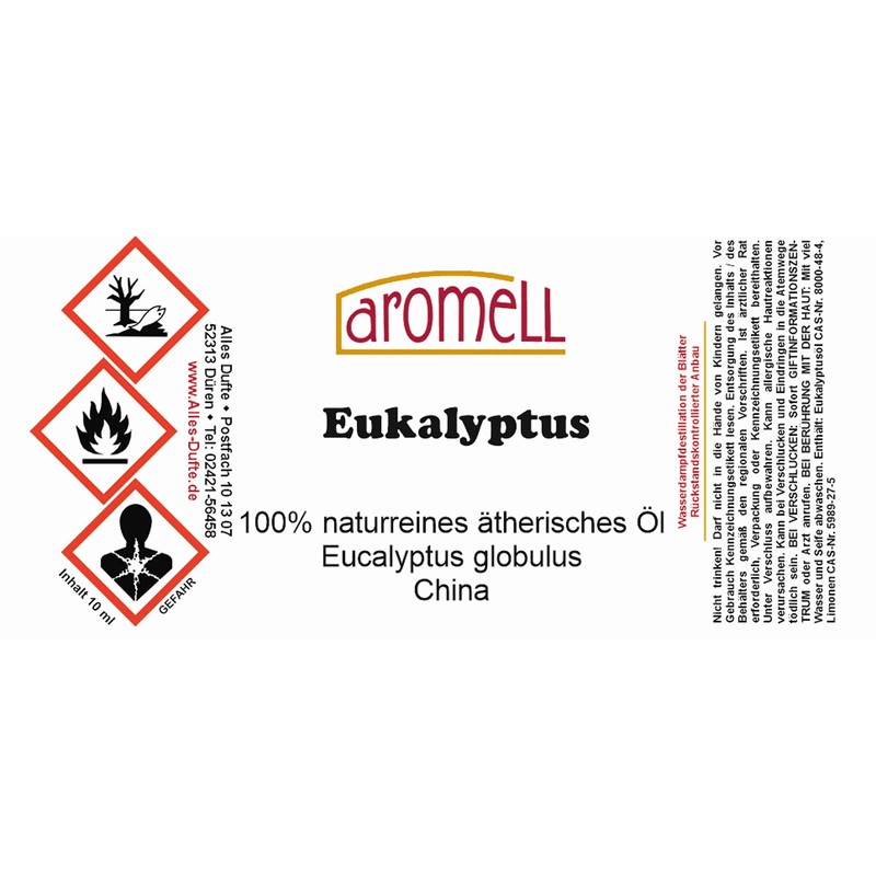 Chinese Eucalyptus Oil 100% Pure Essential oil – 10ml