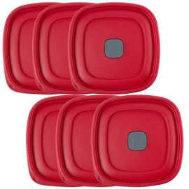 Replacement Lids for Rubbermaid Food Storage Containers (3/5/7-Cup), 6-Pack
