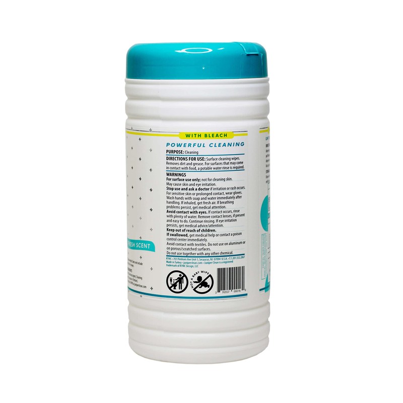 Juniper CLEAN 6 Pack Surface Cleaning Wipes with Bleach, All-Purpose