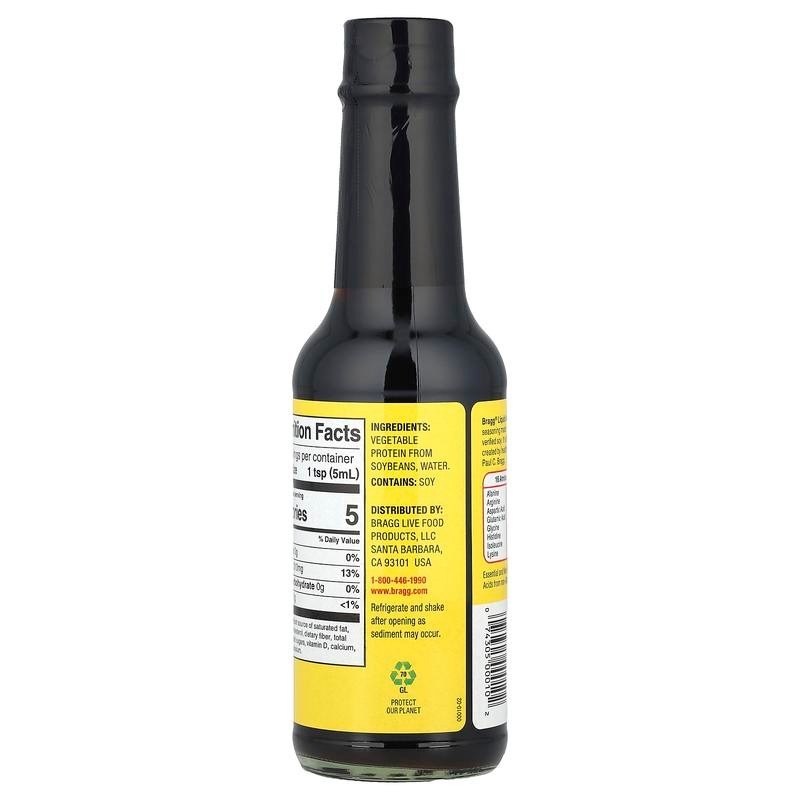 Bragg Liquid Aminos, Soy Protein Seasoning, 10 fl oz (296