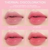Mrettick 3 PCS Peach Lip Balm Color Changing Lipstick Set,