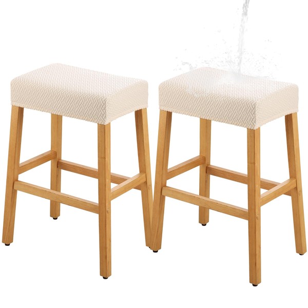 YISUN Stool Cover Rectangle 2PCS, Stretch Waterproof Polar Fleece Bar