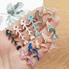 REGODI 55Pcs Ocean Jewelry Charms, Gold Enamel Starfish Seashell Pendants