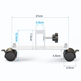 ISTOYO 2 x Feet for Infrared Heaters, 0-3 cm Universal Feet Infrared Heaters, Stable Base for Metal Heating Plates, Infrared Heating Flat Spotlights, Various Brands and Models