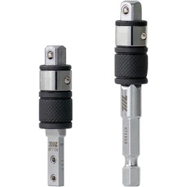 711L 1/4" Hex to Drive Converter Socket 2 in 1 Extension Combo - 1 Hex End, 1 Flat End - Fits Multitool 1/4" Adapters